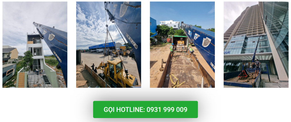 Dịch vụ cẩu tải Đà Nẵng NGT xử lý rất nhanh các ca cẩu trong thành phố