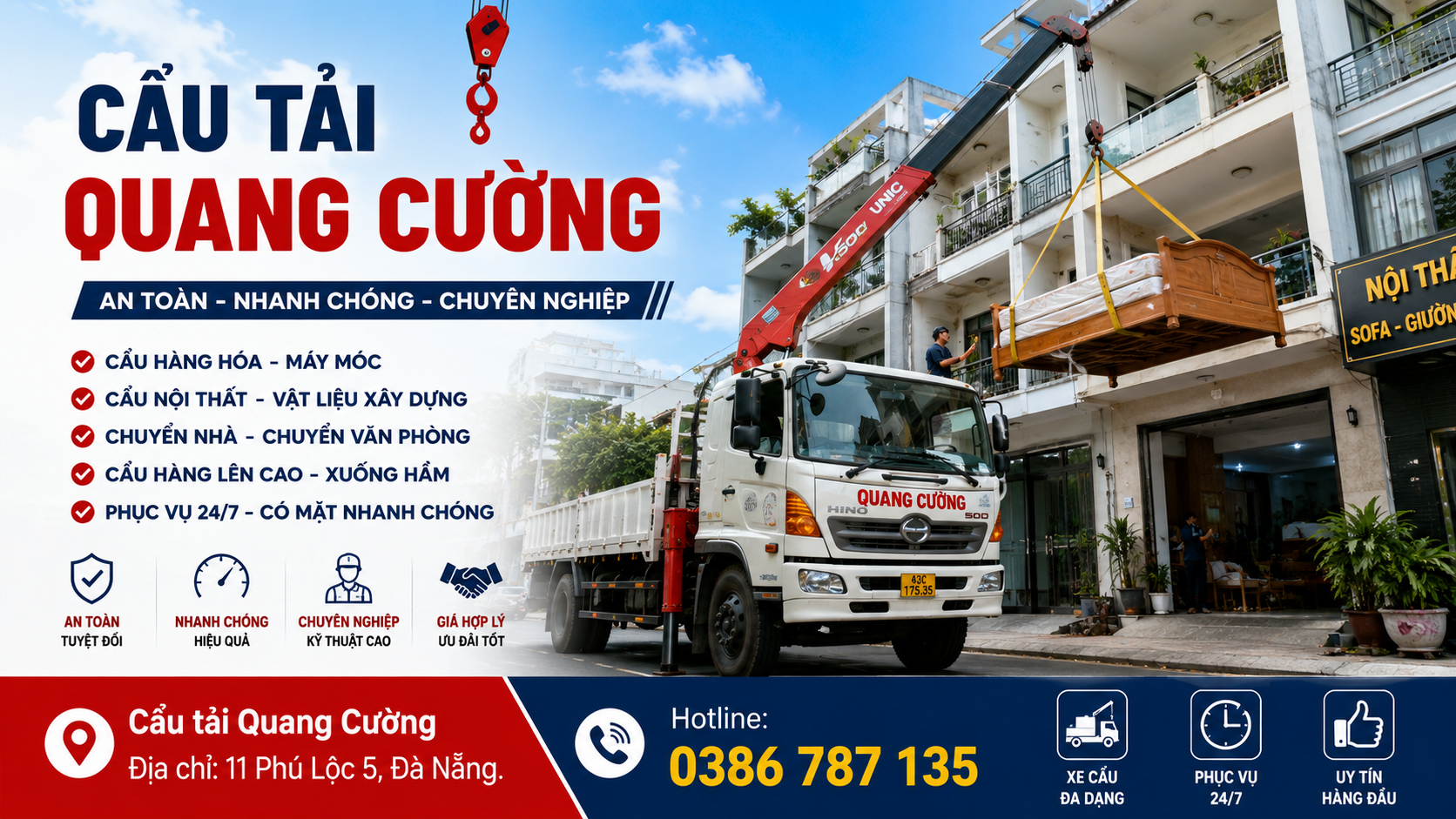 Cẩu tải Quang Cường