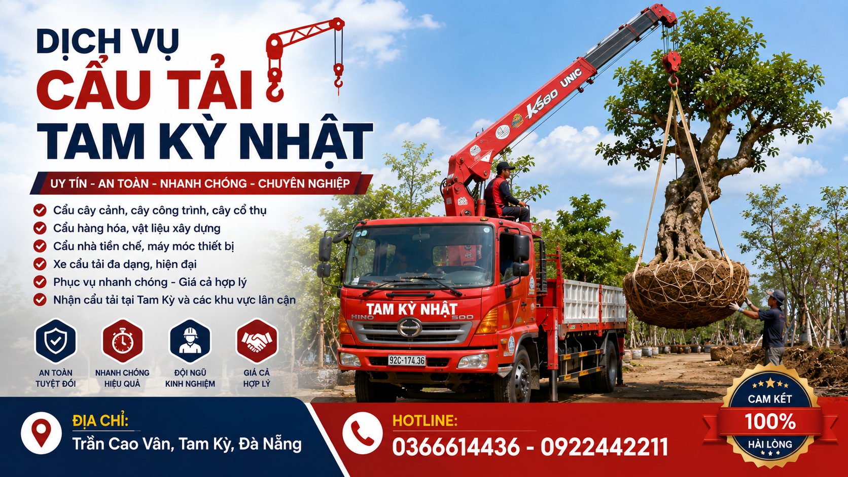 Cẩu tải Tam Kỳ - Nhật